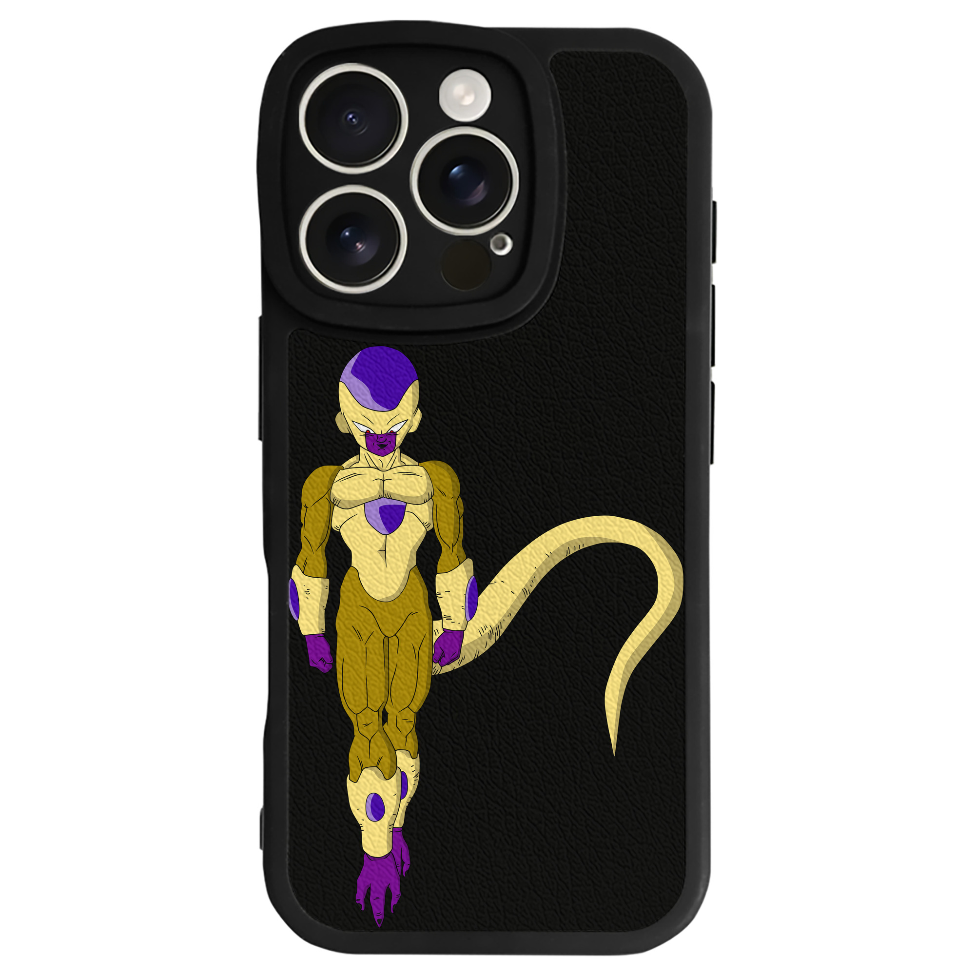 （画像用） ドラゴンボール フリーザ DRAGON BALL Frieza 【iPhone 16シリーズ対応】シリコンスマホケース（レザー調） 材質：シリコン